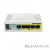  MikroTik RB260GSP (CSS106-1G-4P-1S) Коммутатор RouterBOARD 260GSP 1xSFP, 5x10/100/1000 Gigabit Ethernet, PoE with indoor case and power supply