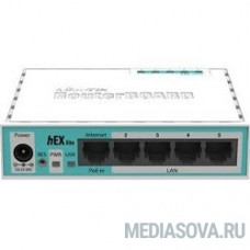 MikroTik RB750r2 hEX lite Маршрутизатор 4 порта 100Мбит/сек. + 1 порт WAN 100Мбит/сек.