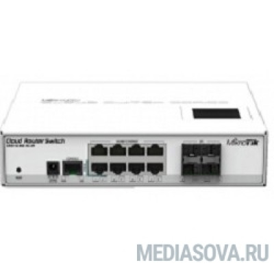  MikroTik CRS112-8G-4S-IN Коммутатор Cloud Router Switch управляемый 8 портов 10/100/1000Mbps