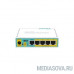  MikroTik RB750UPr2 hEX PoE lite 5-портовый 100-Мбитный маршрутизатор с поддержкой PoE на 4-х портах 5x Ethernet, раздача PoE, 650 МГц ЦП, 64 МБ 