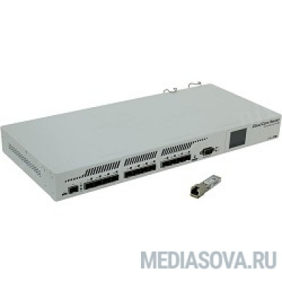  MikroTik CCR1016-12S-1S+ Cloud Core Router 1016-12S-1S+ with Tilera Tile-Gx16 CPU (16-cores, 1.2Ghz per core), 2GB RAM, 12xSFP cages, 1xSFP+ cage, RouterOS L6, 1U rackmount case, Dual PSU, LCD panel