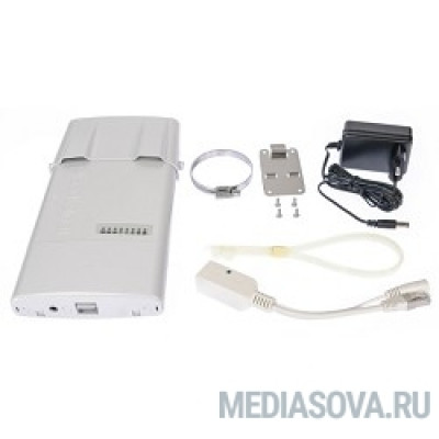  MikroTik RB911G-5HPacD-NB NetBox 5   Роутер (720MHz CPU, 128MB RAM, 1xGigabit LAN, built-in 5Ghz 802.11ac 2x2 dual chain wireless with two RP- SMA connectors, RouterOS L4, outdoor enclosure, POE, PSU,