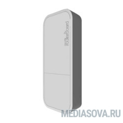  MikroTik RBwAPG-5HacT2HnD (wAP ac White) built-in 2.4 - 5GHz 802.11an/ac Tripple Chain wireless, RouterOS L4, white outdoor enclosure, PSU, PoE белый