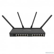 Mikrotik RB4011iGS+5HacQ2HnD-IN Маршрутизатор 1.4ГГц, 4 ядра, 1GB RAM, 512MB NAND, 10x 10/100/1000 LAN, 1 SFP+, 2,4Ghz/5Ghz, 802.11a/b/g/n/ac