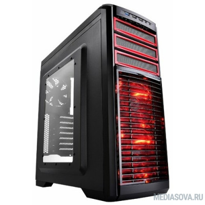  Deepcool KENDOMEN RD, ATX, Black-Red, Window, без БП