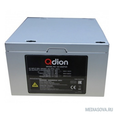 Блок питания FSP 650W ATX Q-Dion QD-650-PNR 80+ 650W, 120mm, 5xSATA, 2xPCI-E, APFC, 80+