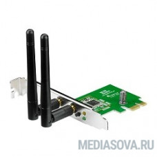 ASUS PCE-N15  WiFi Adapter PCI-E (PCI-Ex1, WLAN 300Mbps, 802.11bgn) 2x ext Antenna