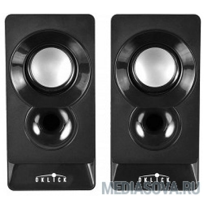  Колонки Oklick OK-165 2.0 черный 6Вт