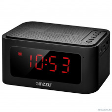 Ginzzu GM-881B BT-Колонка 3W/LCD/USB/TF/AUX/FM/часы/будильник Ginzzu GM-881B BT-Колонка 3W/LCD/USB/TF/AUX/FM/часы/будильник