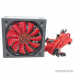 Блок питания Ginzzu PC500 14CM(Red) 80+ black,APFC,24+4p,2 PCI-E(6+2), 5*SATA, 4*IDE,оплетка, кабель питания,цветная коробка