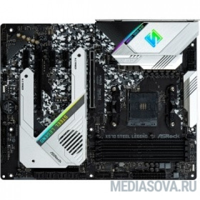 Материнская плата ASRock X570 STEEL LEGEND RTL SAM4, AMD X570, 4xDDR4, 2xPCI-Ex16, 3xPCI-Ex1, DP,HDMI, SATAIII+RAID, M.2, GB Lan, USB3.2, ATX