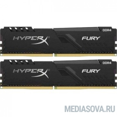 Оперативная память  Kingston DDR4 DIMM 64GB Kit 2x32Gb HX426C16FB3K2/64 PC4-21300, 2666MHz, CL16, HyperX Fury