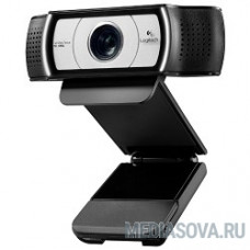 960-000972 Logitech Webcam C930e Full HD 1080p/30fps, автофокус, zoom 4x, угол обзора 90°, стереомикрофон, защитная шторка, кабель 1.83м 