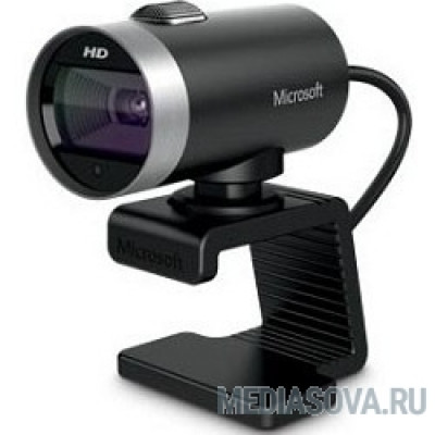  Microsoft LifeCam Cinema HD USB 2.0, 1280x720, 7Mpix foto, автофокус, Mic, Black/Silver (H5D-00015)