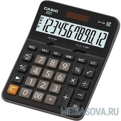  Калькулятор настольный Casio DX-12B черный/коричневый 12-разр.