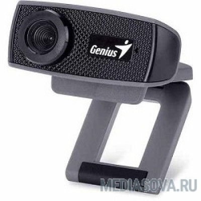  Genius FaceCam 1000X Black 720p HD, универсальное крепление, микрофон, USB [32200223101]