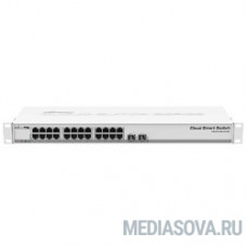 MikroTik CSS326-24G-2S+RM Коммутатор 24х Gigabit RJ45, 2х SFP+