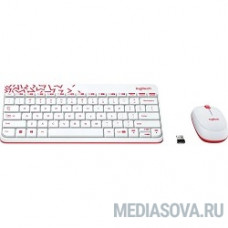920-008212 Logitech Wireless Combo MK 240 Nano White-red