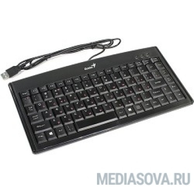  Genius LuxeMate 100 Black компактная, влагоустойчивая, клавиш 88, провод 1,5 м, USB [31300725102]