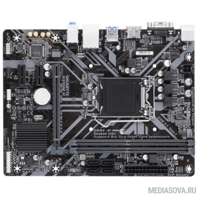Материнская плата Gigabyte H310M H (V2.0) RTL S1151 <H310> PCI-E Dsub+HDMI GbLAN  SATAIII mATX 2DDR4