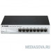  D-Link DES-1210-08P/C2A Настраиваемый коммутатор WebSmart с 8 портами 10/100Base-TX с поддержкой PoE 802.3af (15,4 Вт), PoE-бюджет 72 Вт