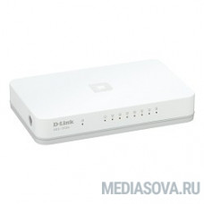 D-Link DGS-1008A/D2A Неуправляемый коммутатор с 8 портами 10/100/1000 Base-T и функцией энергосбережения