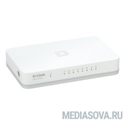  D-Link DGS-1008A/D2A Неуправляемый коммутатор с 8 портами 10/100/1000 Base-T и функцией энергосбережения