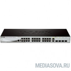 D-Link DES-1210-28/ME/B3B Управляемый коммутатор 2 уровня с 24 портами 10/100Base-TX, 2 портами 100/1000Base-X SFP и 2 комбо-портами 100/1000Base-T/SFP