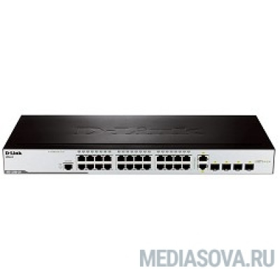  D-Link DES-3200-28/C1A Управляемый коммутатор 2 уровня с 24 портами 10/100BASE-T + 2 комбо-портами 1000Base-T/SFP