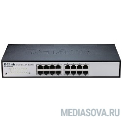  D-Link DES-1100-16/A2A Настраиваемый компактный коммутатор EasySmart с 16 портами 10/100Base-TX