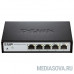  D-Link DGS-1100-05/B1A Настраиваемый компактный коммутатор EasySmart с 5 портами 10/100/1000Base-T