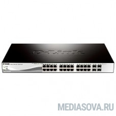 D-Link DGS-1210-28/ME/A2A Управляемый коммутатор 2 уровня с 24 портами 10/100/1000Base-T и 4 портами 1000Base-X SFP