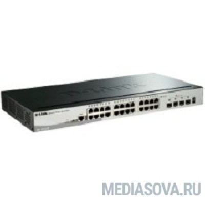  D-Link DGS-1510-28X/A1A PROJ Управляемый стекируемый коммутатор SmartPro с 24 портами 10/100/1000Base-T и 4 портами 10GBase-X SFP+