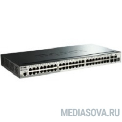  D-Link DGS-1510-52X/A1A/A2A PROJ Управляемый стекируемый коммутатор SmartPro с 48 портами 10/100/1000Base-T и 4 портами 10GBase-X SFP+
