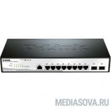 D-Link DGS-1210-10/ME/A1A Коммутатор 2 уровня с 8 портами 10/100/1000Base-T и 2 портами 1000Base-X SFP 
