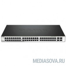 D-Link DGS-1210-52P/ME/B1A PROJ Управляемый коммутатор 2 уровня с 48 портами 10/100/1000Base-T и 4 портами 1000Base-X SFP (порты 1-8 с поддержкой PoE 802.3af/802.3at (30 Вт)