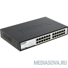 D-Link DGS-1024C/B1A Неуправляемый коммутатор с 24 портами 10/100/1000Base-T, функцией энергосбережения и поддержкой QoS