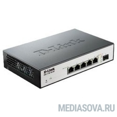  D-Link DGS-1100-06/ME/A1B Настраиваемый коммутатор 2 уровня с 5 портами 10/100/1000Base-T и 1 портом 100/1000Base-X SFP