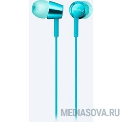  Sony MDREX155APL.E 1.2м голубой проводные (в ушной раковине)