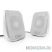  Акустич. система 2.0 Gembird SPK-100-W, белый, 6 Вт, регулятор громкости, USB-питание					