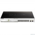  D-Link DGS-1210-10MP/F1A PROJ Настраиваемый коммутатор WebSmart с 8 портами 10/100/1000Base-T и 2 портами 1000Base-X SFP (8 портов с поддержкой PoE 802.3af/802.3at (30 Вт), PoE-бюджет 130 Вт)