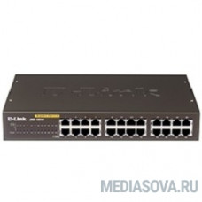 D-Link DES-1024D/G1A Неуправляемый коммутатор с 24 портами 10/100Base-TX, функцией энергосбережения и поддержкой QoS