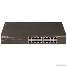 D-Link DES-1016D/H1A Неуправляемый коммутатор с 16 портами 10/100Base-TX, функцией энергосбережения и поддержкой QoS