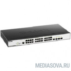 D-Link DGS-3000-28LP/B1A Управляемый коммутатор 2 уровня с 24 портами 10/100/1000Base-T и 4 портами 1000Base-X SFP (24 порта с поддержкой PoE 802.3af/802.3at (30 Вт), PoE-бюджет 193 Вт)