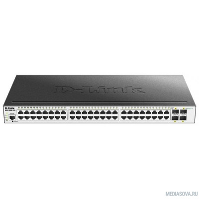  D-Link DGS-3000-52L/B1A Управляемый коммутатор 2 уровня с 48 портами 10/100/1000Base-T и 4 портами 1000Base-X SFP