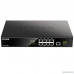  D-Link DGS-1010MP/A1A Неуправляемый коммутатор с 9 портами 10/100/1000Base-T, 1 портом 1000Base-X SFP, функцией энергосбережения и поддержкой QoS (8 портов с поддержкой PoE 802.3af/802.3at (30 Вт)