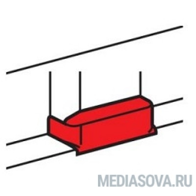  Legrand 010736 Отвод плоский на кабель-канал шириной 105 мм - для односекционных кабель-каналов DLP 35х80/105, 50х80/150 - белый