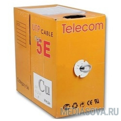  Telecom Кабель UTP кат. 5e 4 пары (305м) (0.40mm) CU серый [UTP4-TC1000C5EL-CU-IS]