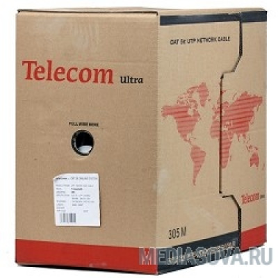  Telecom Кабель Ultra Base UTP кат.5e 4 пары (305м) (0.48mm) CCA серый [TUS44048E]
