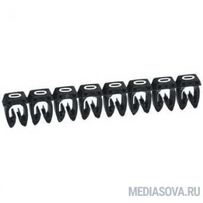  Legrand 038210 Маркер CAB 3 - для кабеля 0,5-1,5 мм3 - цифра 0 - чёрный